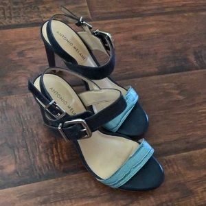 Antonio Melani Navy/Light Blue Heels